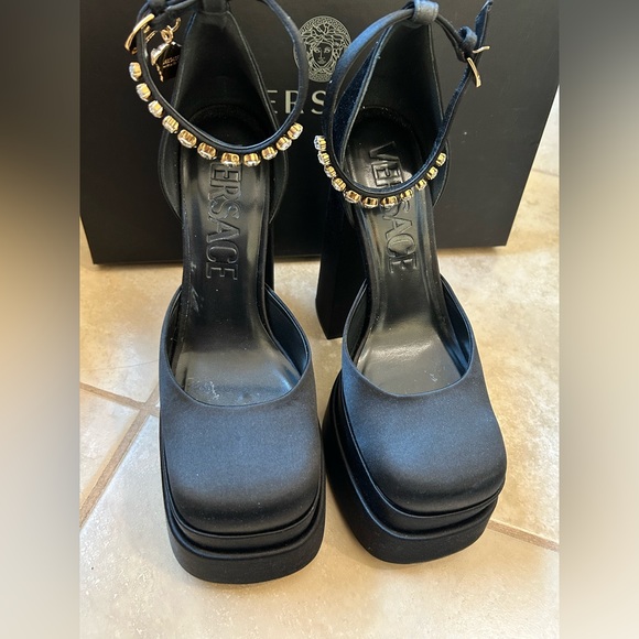 Black Versace Platforms - Picture 6 of 10